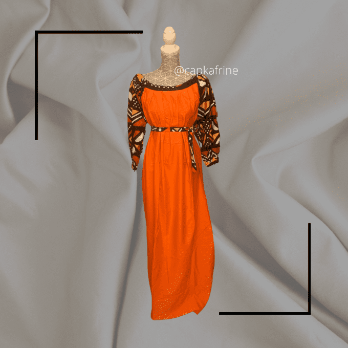 Robe longue Orange