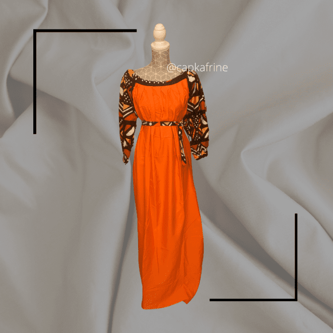 Robe longue Orange