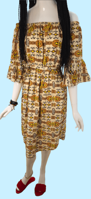 Robe mi-longue Brown