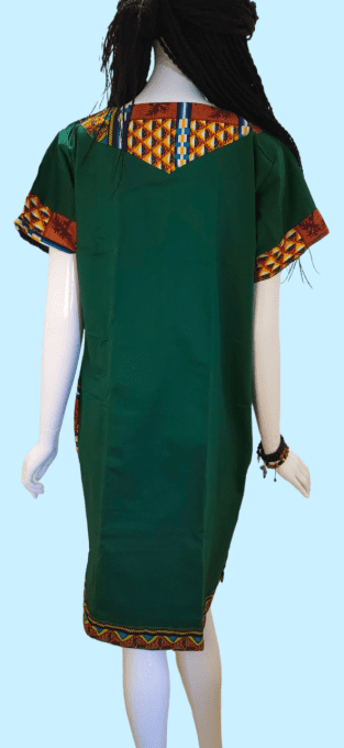 Robe mi-longue Verte