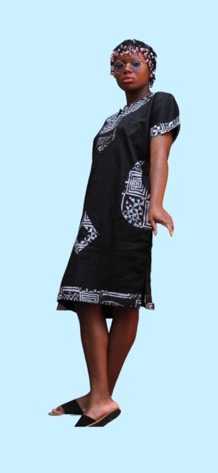 Robe mi-longue Noire